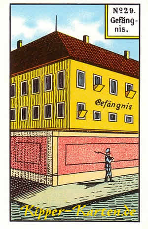 Gefängnis, Kartenlegen mit Kipperkarten