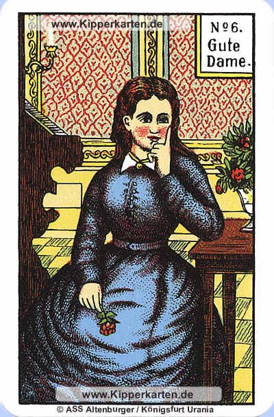 Original Kipperkarten eine gute Dame
